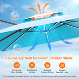 Patioslife Aegis Premium Cantilever Umbrella with Full-Rib LED Strip Lighting, Fibreglass Ribs, Powder-Coated Aluminium Pole— Luxury Garden & Patio Shade