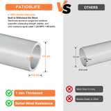 Patioslife Outdoor Umbrella — Square & Round | Heavy-Duty Aluminium Pole, Double-Vented Canopy | 2.7m, 3m & 3.35m