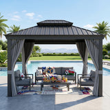 Patioslife Aluminium Carport with Steel Roof – Weatherproof Canopy for Cars, Motorbikes & Campervans