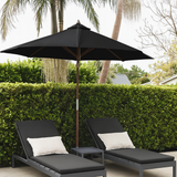 Patioslife Market Breeze™ | 2.7m Round Market Umbrella – UV-Resistant Shade for Patios, Balconies & Poolsides