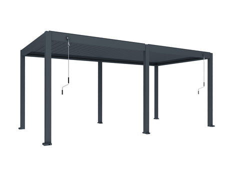 Patioslife Atlantic™ | Manual Freestanding Louvre Roof – All-Weather Aluminium Shelter for Decks, Patios & Poolsides