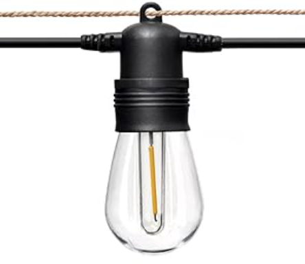 Patioslife™| 16M Waterproof Outdoor String Lights – 53FT LED Patio Lights with Shatterproof S14 Bulbs