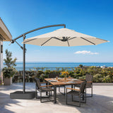 Patioslife Heavy Duty 3.0M Cantilever Umbrella with Base – Premium Outdoor Shade for Patio, Alfresco & Backyard Living