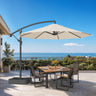 Patioslife Heavy Duty 3.0M Cantilever Umbrella with Base – Premium Outdoor Shade for Patio, Alfresco & Backyard Living