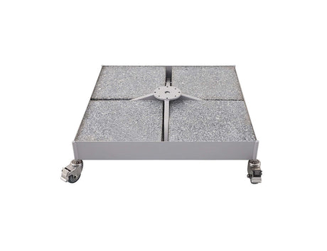 Patioslife Alabaster™ | 4m Round Cantilever Umbrella Compatible Granite Base - 209kg