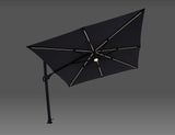 Patioslife Agave™ | 3 m Square Cantilever Umbrella – Offset Design with Wind Vent for Decks, Poolsides & Patios