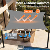 Patioslife Shade Sail – UV Protection, Reinforced Edges & Durable D-Rings for Patio, Garden, Deck & Pool