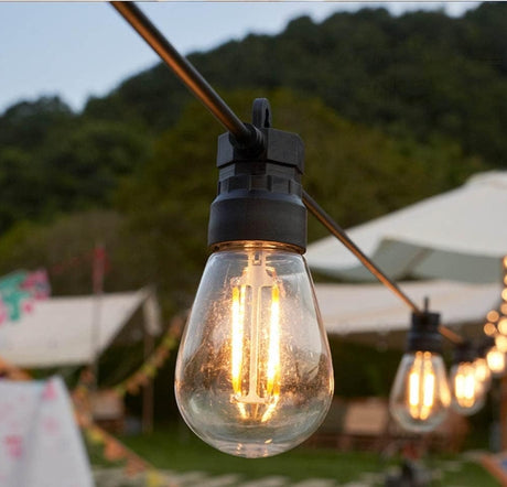 Patioslife™| 16M Waterproof Outdoor String Lights – 53FT LED Patio Lights with Shatterproof S14 Bulbs