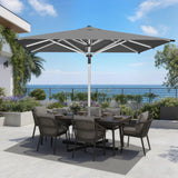 Patioslife Outdoor Umbrella — Square & Round | Heavy-Duty Aluminium Pole, Double-Vented Canopy | 2.7m, 3m & 3.35m