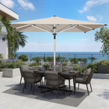 Patioslife Outdoor Umbrella — Square & Round | Heavy-Duty Aluminium Pole, Double-Vented Canopy | 2.7m, 3m & 3.35m