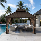 Patioslife Aluminium Carport with Steel Roof – Weatherproof Canopy for Cars, Motorbikes & Campervans