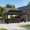 Patioslife 3.65 × 5.5 m Aluminium Carport – Fits SUV/Pickup, All-Weather Steel Roof Shelter