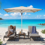 Patioslife Outdoor Umbrella — Square & Round | Heavy-Duty Aluminium Pole, Double-Vented Canopy | 2.7m, 3m & 3.35m