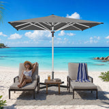 Patioslife Outdoor Umbrella — Square & Round | Heavy-Duty Aluminium Pole, Double-Vented Canopy | 2.7m, 3m & 3.35m