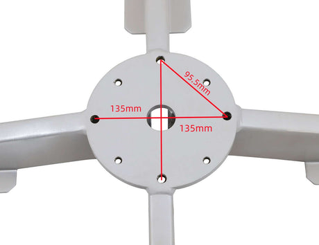 Patioslife Alabaster™ | 4m Round Cantilever Umbrella Compatible Granite Base - 209kg