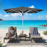 Patioslife Outdoor Umbrella — Square & Round | Heavy-Duty Aluminium Pole, Double-Vented Canopy | 2.7m, 3m & 3.35m