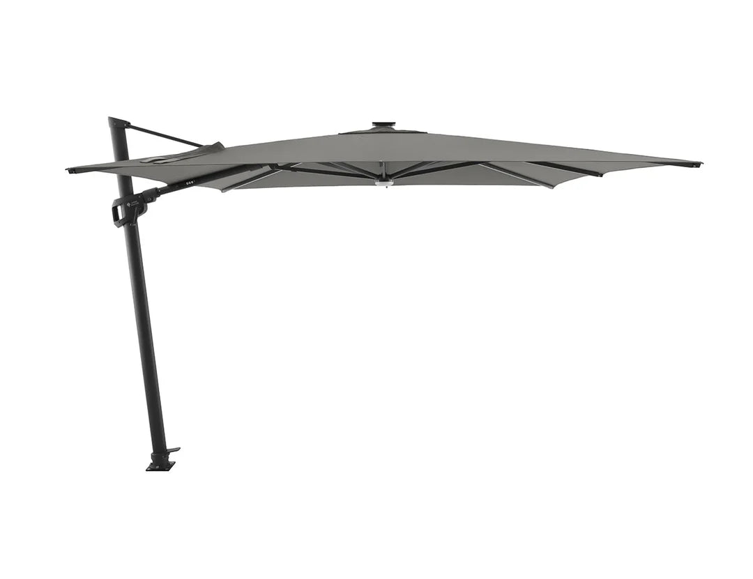 Patioslife Agave™ | 3 m Square Cantilever Umbrella – Offset Design with Wind Vent for Decks, Poolsides & Patios