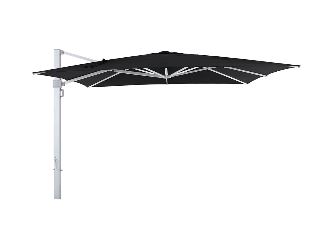 Patioslife Agave™ | 3 m Square Cantilever Umbrella – Offset Design with Wind Vent for Decks, Poolsides & Patios