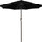 Patioslife Outdoor Market Breeze™ Patio Outdoor Umbrella with 8 Sturdy Ribs  Push Button Tilt and Crank