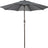 Patioslife Outdoor Market Breeze™ Patio Outdoor Umbrella with 8 Sturdy Ribs  Push Button Tilt and Crank