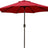 Patioslife Outdoor Market Breeze™ Patio Outdoor Umbrella with 8 Sturdy Ribs  Push Button Tilt and Crank