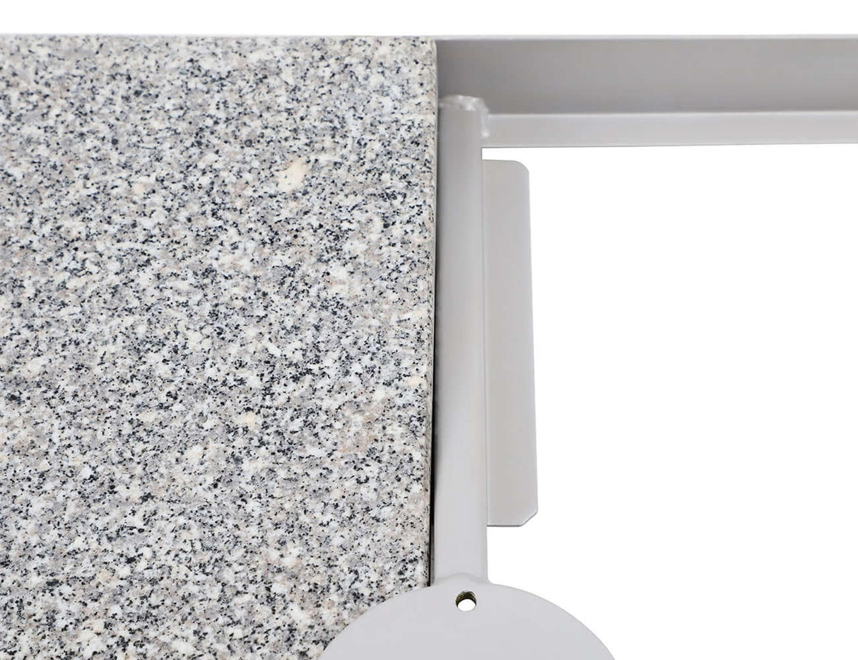 Patioslife Alabaster™ | 4m Round Cantilever Umbrella Compatible Granite Base - 209kg