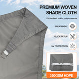 Patioslife Shade Sail – UV Protection, Reinforced Edges & Durable D-Rings for Patio, Garden, Deck & Pool