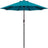 Patioslife Outdoor Market Breeze™ Patio Outdoor Umbrella with 8 Sturdy Ribs  Push Button Tilt and Crank