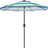Patioslife Outdoor Market Breeze™ Patio Outdoor Umbrella with 8 Sturdy Ribs  Push Button Tilt and Crank