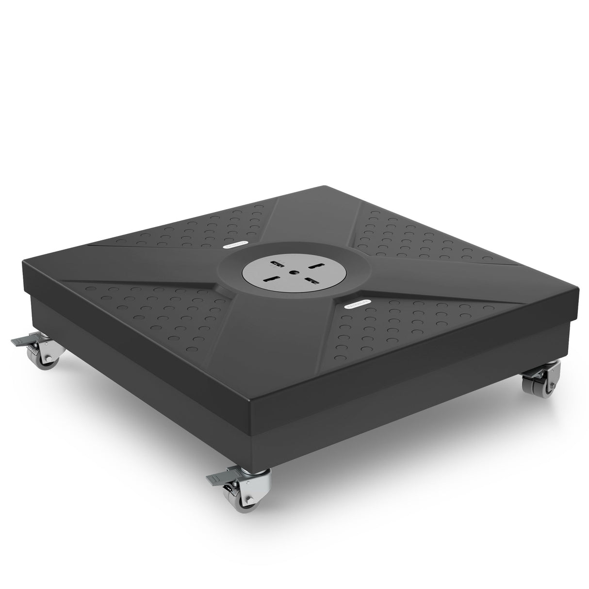 Patioslife Heavy-Duty Cantilever Umbrella Base with Wheels, Up to 400 kg Capacity, Decorative Modular Rolling Stand Compatible with Aegis Series and Most Offset Patio Umbrellas for Patio, Garden and Poolside