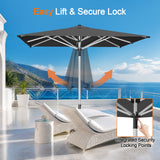 Patioslife Outdoor Umbrella — Square & Round | Heavy-Duty Aluminium Pole, Double-Vented Canopy | 2.7m, 3m & 3.35m