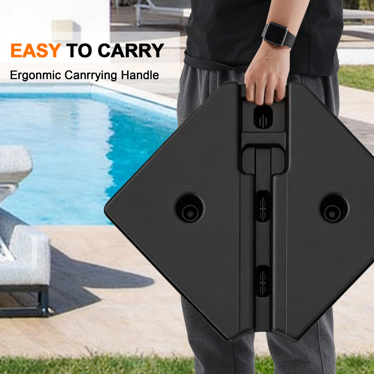 Patioslife 200kg Large Base for Aegis Series 2-Tier Cantilever Umbrella-4pcs