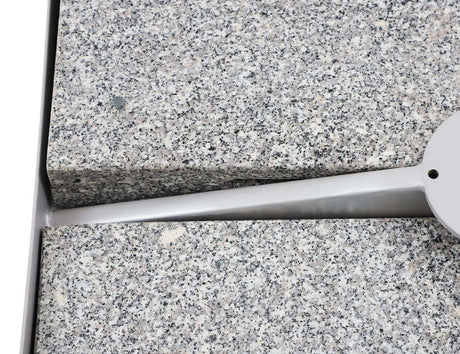 Patioslife Alabaster™ | 4m Round Cantilever Umbrella Compatible Granite Base - 209kg