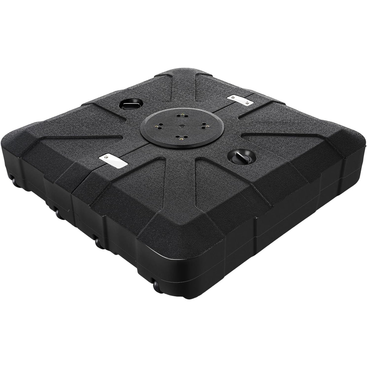 Patioslife™ Cantilever Umbrella Base 115–165kg, Heavy-Duty Outdoor Rolling Stand, Refillable HDPE Offset Weights with Wheels for Patio, Garden & Poolside Stability