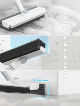 Pergola Cleaning Kit with Long Handle – 3-in-1 Scrub Brush, Heavy-Duty Stiff Bristles & Squeegee for Cleaning Louvered Roofs, Slats, Outdoor Panels & Patio Areas