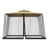 Patioslife Umbrella Mosquito Net with Dual Zipper & Adjustable Drawstring