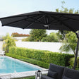 Patioslife Agave™ | 3 m Square Cantilever Umbrella – Offset Design with Wind Vent for Decks, Poolsides & Patios
