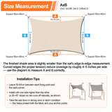 Patioslife Shade Sail – UV Protection, Reinforced Edges & Durable D-Rings for Patio, Garden, Deck & Pool