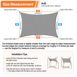 Patioslife Shade Sail – UV Protection, Reinforced Edges & Durable D-Rings for Patio, Garden, Deck & Pool