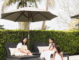 Patioslife Market Breeze™ | 2.7m Round Market Umbrella – UV-Resistant Shade for Patios, Balconies & Poolsides