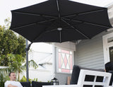 Patioslife Agave™ | 3 m Square Cantilever Umbrella – Offset Design with Wind Vent for Decks, Poolsides & Patios