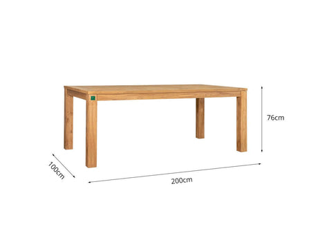 Patioslife | Teak Outdoor Dining Set (2pcs) – Solid Wood Elegance for Patios, Decks & Gardens