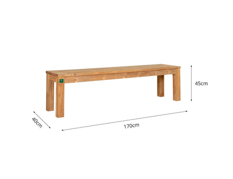 Patioslife | Teak Outdoor Dining Set (2pcs) – Solid Wood Elegance for Patios, Decks & Gardens