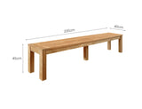 Patioslife | Teak Outdoor Dining Set (2pcs) – Solid Wood Elegance for Patios, Decks & Gardens