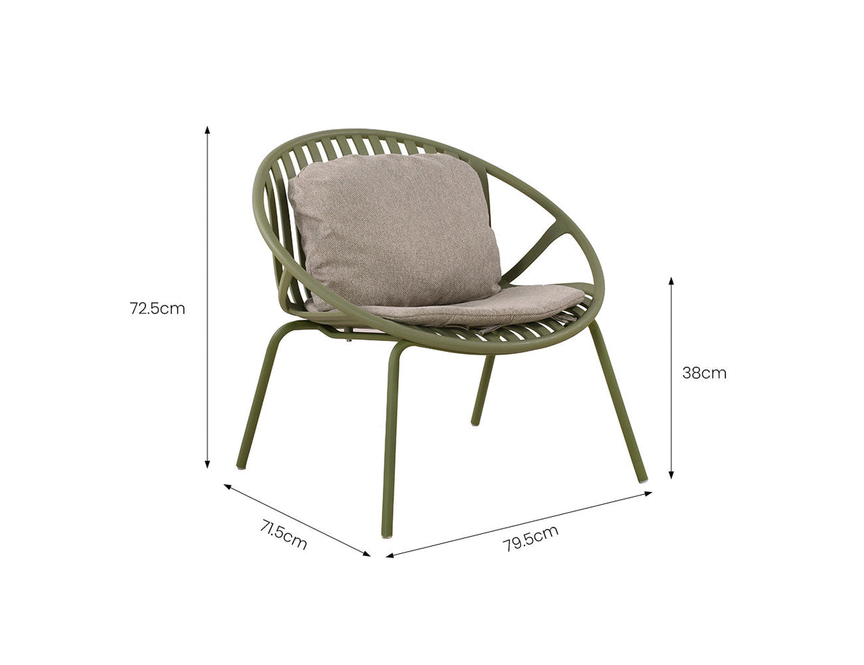 Patioslife Ample™ | Durable & Stylish Outdoor Armchair with Footrest – Ergonomic Comfort & Weather-Resistant for Patios, Balconies, Decks, Gardens, Poolside & Alfresco Spaces
