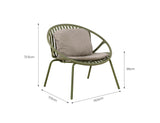 Patioslife Ample™ | Durable & Stylish Outdoor Armchair with Footrest – Ergonomic Comfort & Weather-Resistant for Patios, Balconies, Decks, Gardens, Poolside & Alfresco Spaces