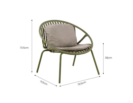 Patioslife Ample™ | Durable & Stylish Outdoor Armchair with Footrest – Ergonomic Comfort & Weather-Resistant for Patios, Balconies, Decks, Gardens, Poolside & Alfresco Spaces