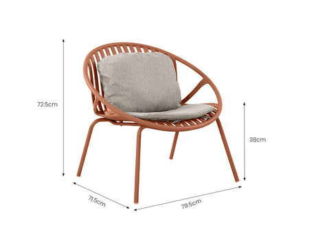 Patioslife Ample™ | Durable & Stylish Outdoor Armchair with Footrest – Ergonomic Comfort & Weather-Resistant for Patios, Balconies, Decks, Gardens, Poolside & Alfresco Spaces