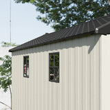 Premium Garden Shed with Floor Patioslife Kick-it ProLock™ Tool-Free Snap-Lock Resin – Weatherproof Outdoor Storage Shed with Floor, UV Resistant, Lockable Backyard Tool Shed for Tools, Bikes & Lawn Mower