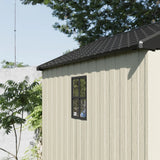 Premium Garden Shed with Floor Patioslife Kick-it ProLock™ Tool-Free Snap-Lock Resin – Weatherproof Outdoor Storage Shed with Floor, UV Resistant, Lockable Backyard Tool Shed for Tools, Bikes & Lawn Mower